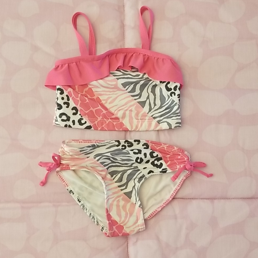 Penelope Mack Baby Girl 2 Pc Animal Print Swimsuit